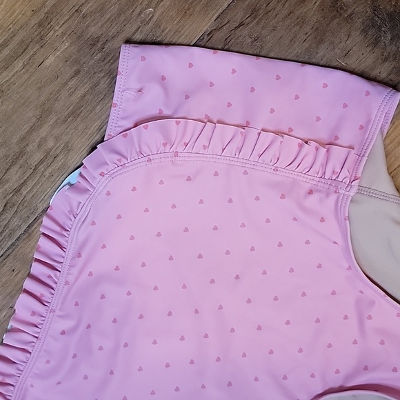 Pink Ruffled Womens KORTNIE JEANE Swim Bottoms SMALL - Picture 2 of 4